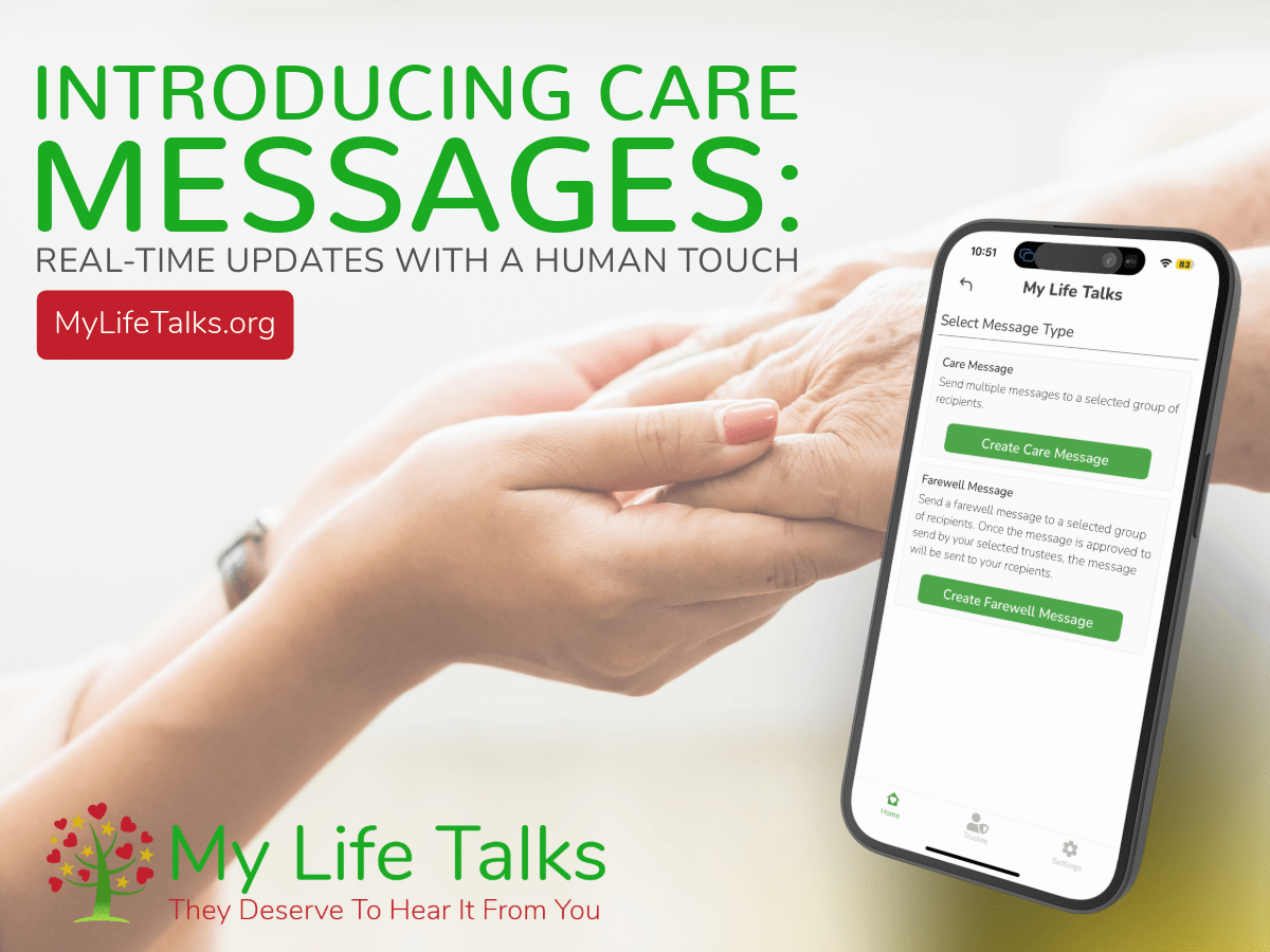 Care Message by My Life Talks | Real-Time Family Updates Made Simple